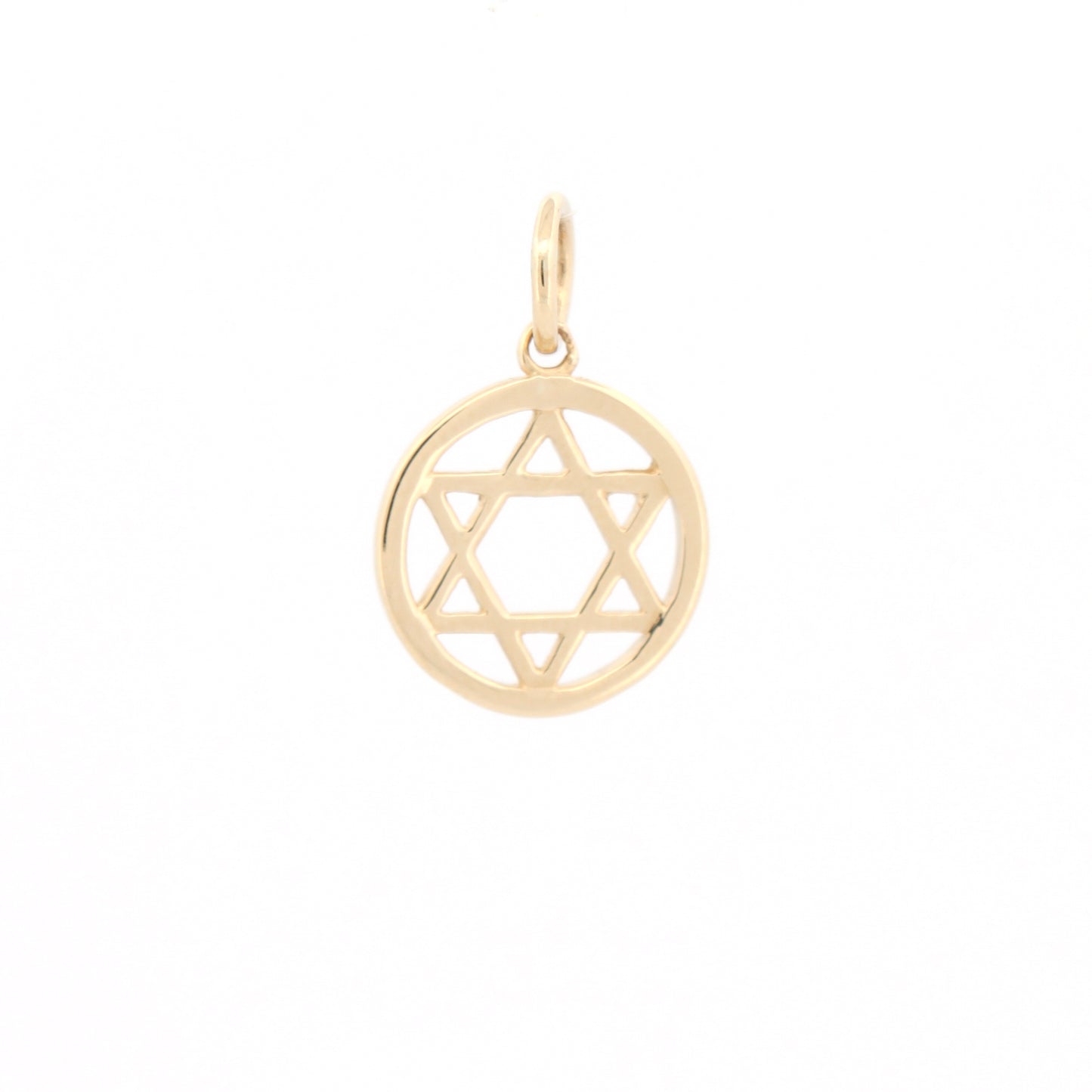 9ct Yellow Gold Star Of David Pendant