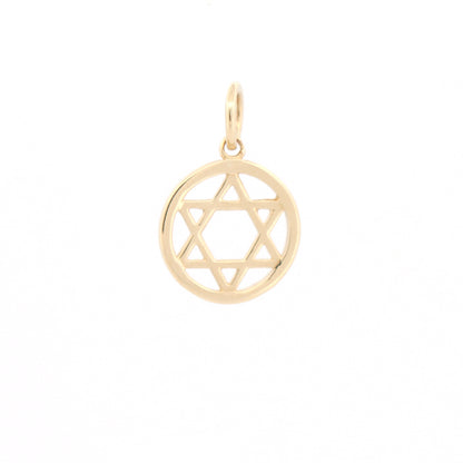 9ct Yellow Gold Star Of David Pendant