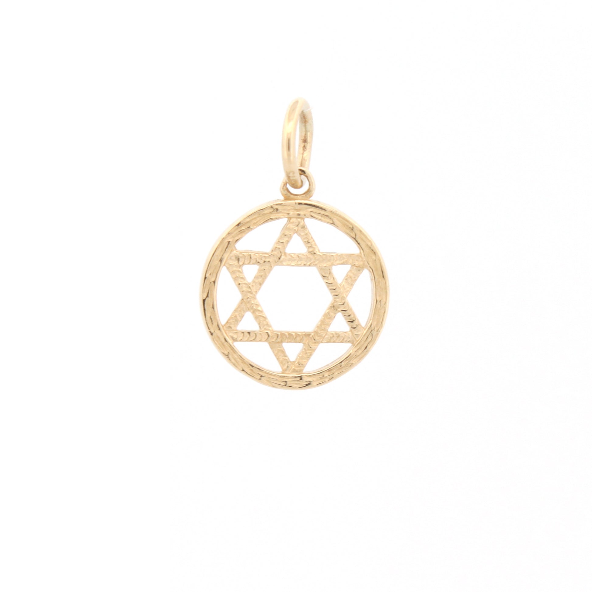 9ct Yellow Gold Star Of David Pendant
