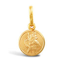 9ct Yellow Gold St Christopher Pendant