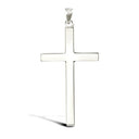 9ct White Gold Solid Cross