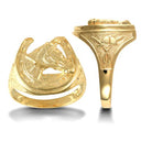 9ct Yellow Gold Horse Shoe Ring