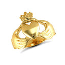 9ct Yellow Gold Claddagh Ring
