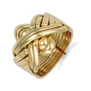 9ct Yellow Gold 8 Piece Puzzle Ring