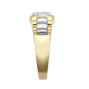 9ct Yellow & White Gold Cubic Zirconia Set Watch Strap & Bezel Ring