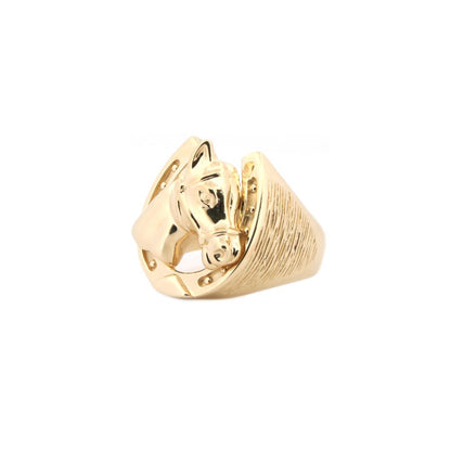 9ct Yellow Gold Horse Shoe Ring