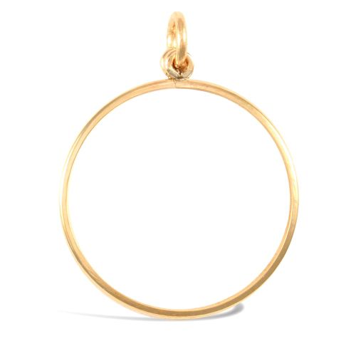 9ct Yellow Gold Quarter Sovereign Pendant