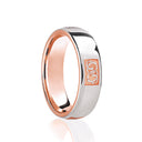 9ct Rose & Celtic Laser Engraved Wedding Band