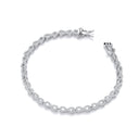 Infinity Tennis Silver Cubic Zirconia Bracelet