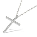 Micro Pave Cubic Zirconia Cross with Chain