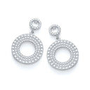 Micro Pave' Fancy Drop Earring