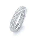 Micro Pave' Full ET Ring No Edge Cubic Zirconia