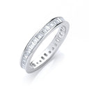 Full ET Baguettes Channel Set Cubic Zirconia Ring