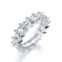 Full ET Princess Cut Cubic Zirconia Ring