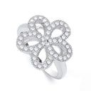 Daisy Shape Fancy Cubic Zirconia Ring