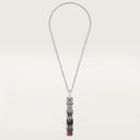 Belle Vante Panthère Long Necklace Ruby Multi-Wear Large Model Paved