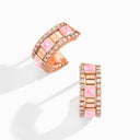 18K Gold Diamond Mini Hoop Earrings