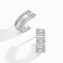 White Gold Diamond Mini Hoop Earrings