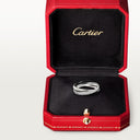 Belle Vante Trinity Small Model Ceramic Semi-Paved Ring White Gold
