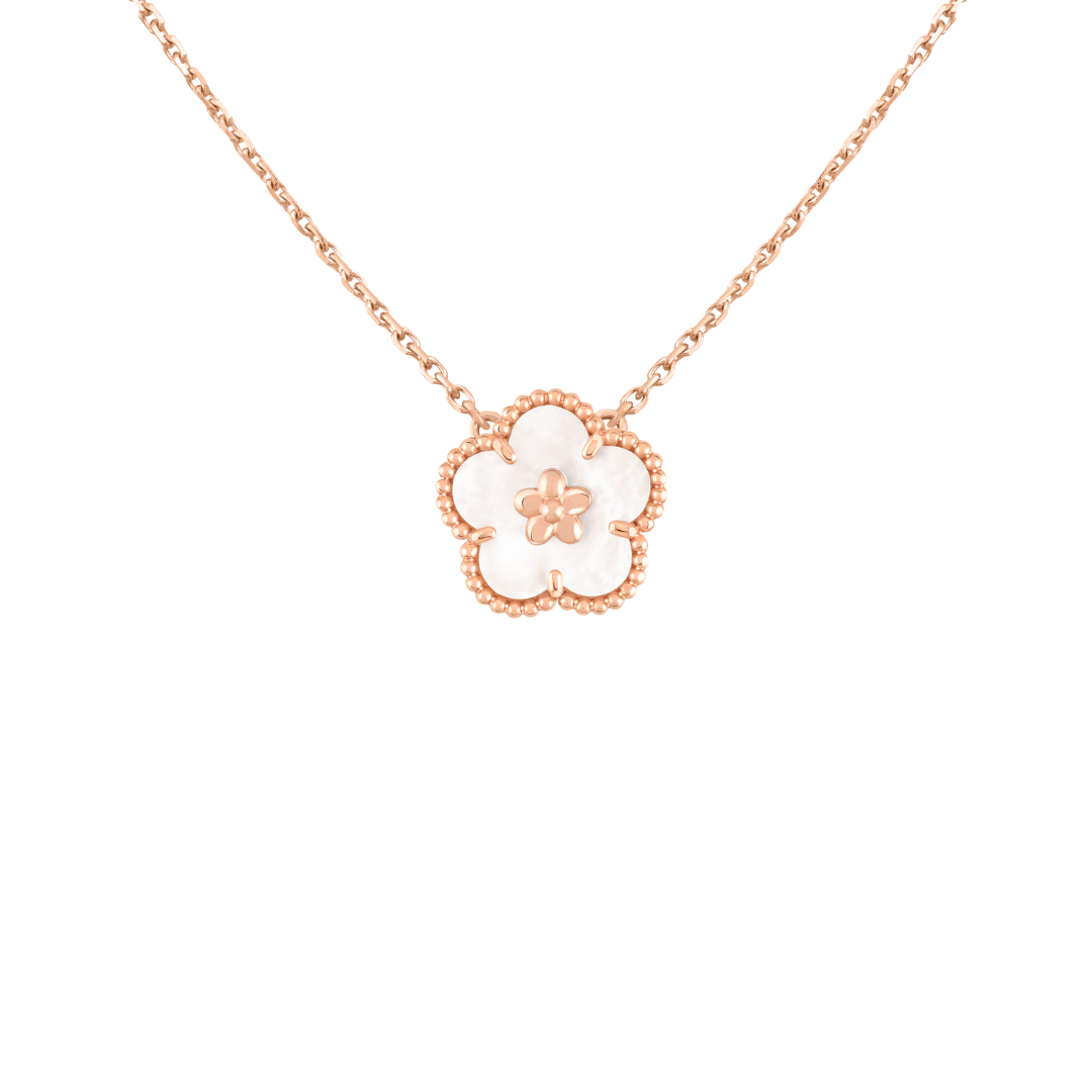 Belle Vante Pendant Plum Blossom Mother-Of-Pearl 18K Rose Gold