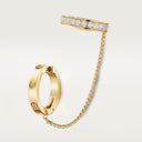 Belle Vante LOVE Single Earring Semi-Paved Yellow Gold