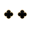 Belle Vante Earrings Onyx 18K Yellow Gold