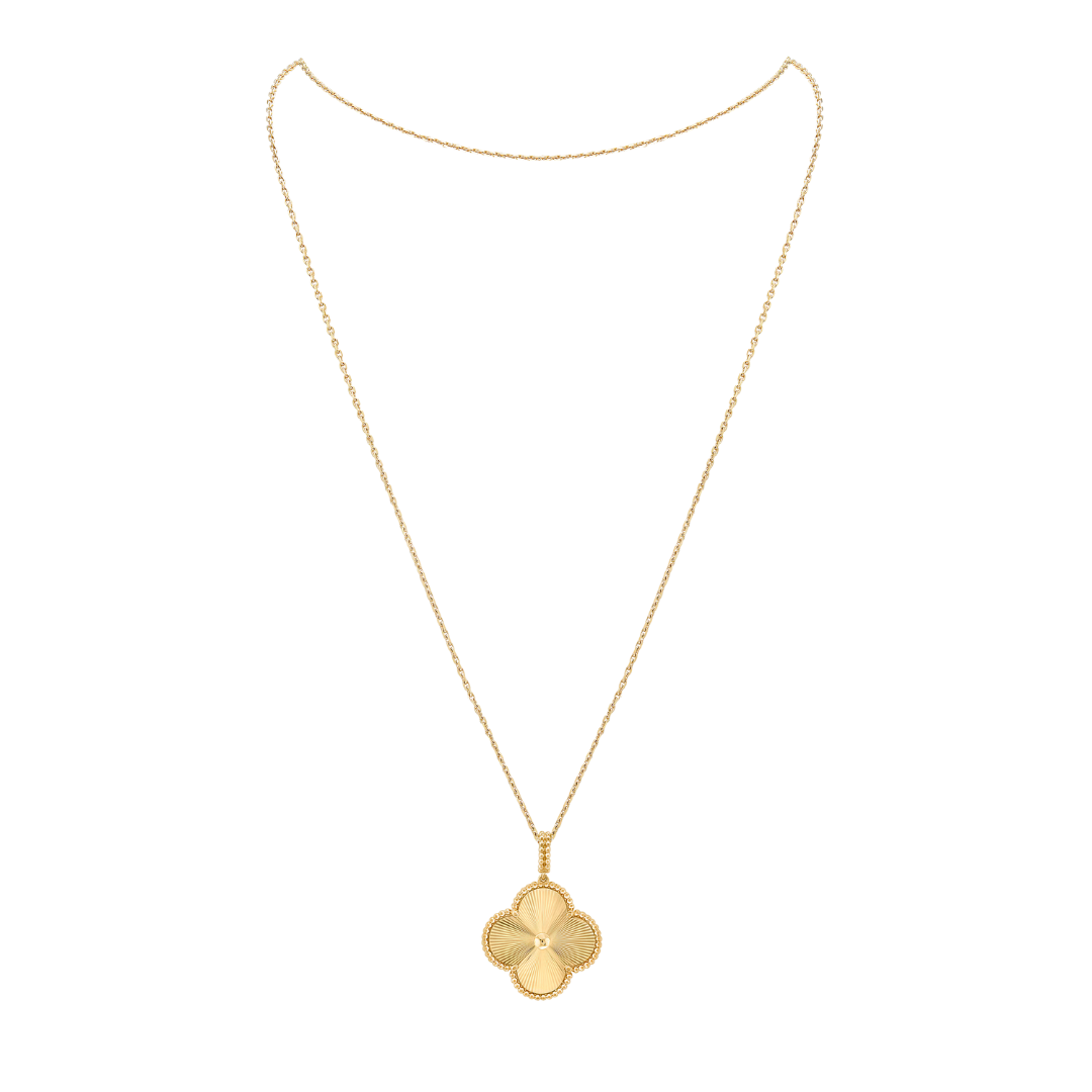 Belle Vante Long Necklace 1 Motif 18K Yellow Gold