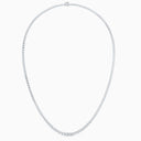 Round Brilliant Diamond Necklace in White Gold