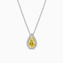 Aura Fancy Yellow Pear-Shaped Diamond Pendant
