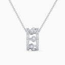 Dewdrop Pendant in White Gold