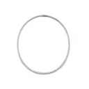 DB Classic Eternity Line Round Brilliant Diamond Necklace in White Gold
