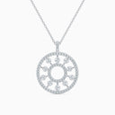 Dewdrop Medallion in White Gold