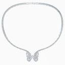 Butterfly Diamond Necklace in White Gold