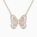 Portraits of Nature Butterfly Pendant in Rose Gold