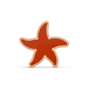 Lucky Summer Starfish Clip in 18K Rose Gold with Jasper