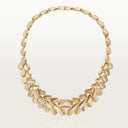Belle Vante Grain de Café Semi-Paved Necklace Yellow Gold Diamond