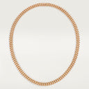 Belle Vante Clash Flexible Small Model Paved Necklace Rose Gold Diamonds