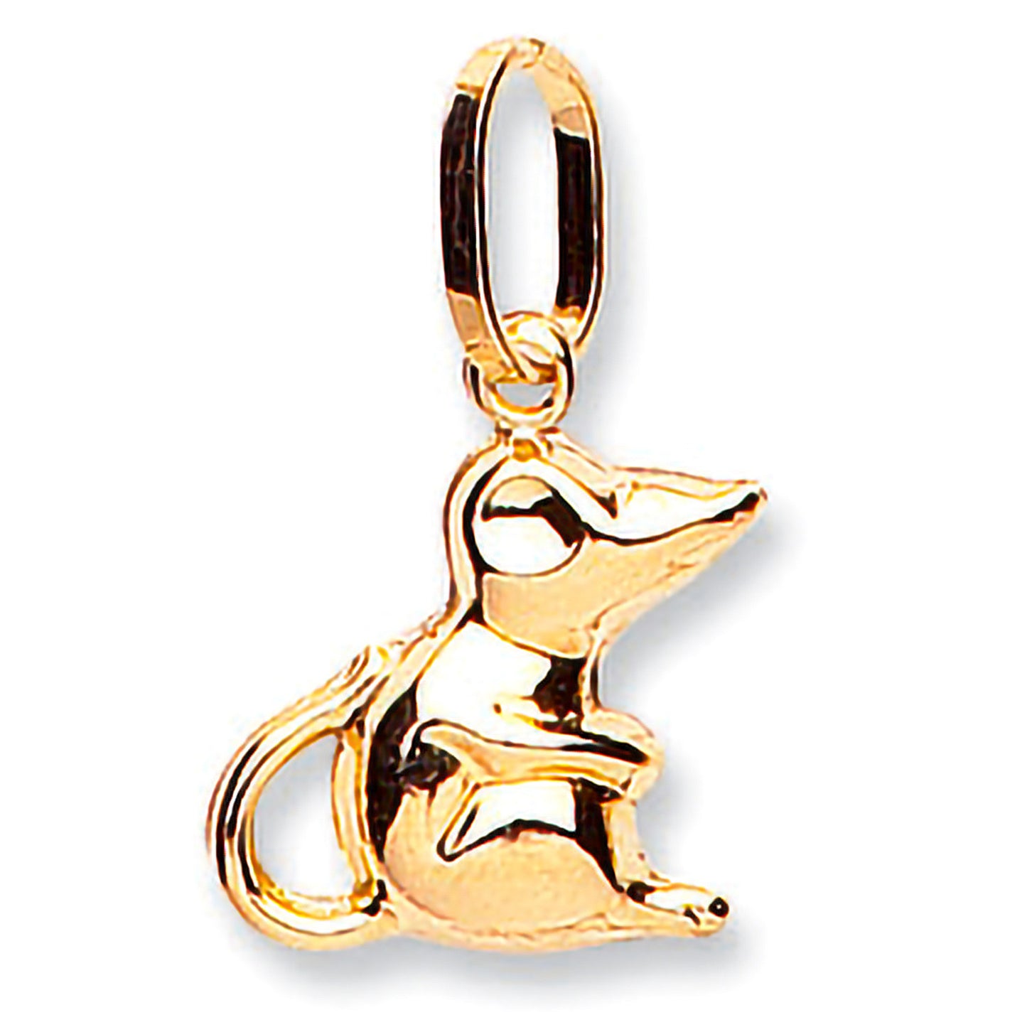 Yellow Gold Mouse Pendant - 9ct Gold
