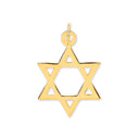Yellow Gold Star of David Pendant