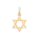Yellow Gold Star of David Pendant