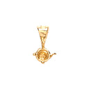 18ct Yellow Gold Pendant Mount 0.15ct