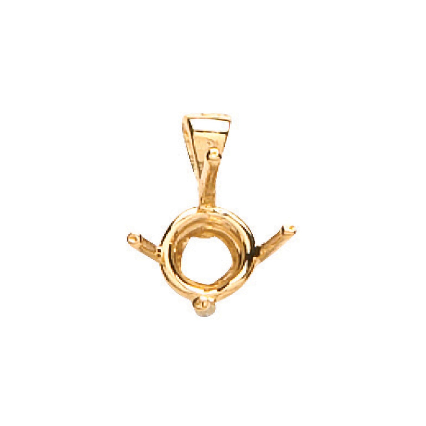 18ct Yellow Gold Pendant Mount 0.40-0.50ct - 18ct Gold