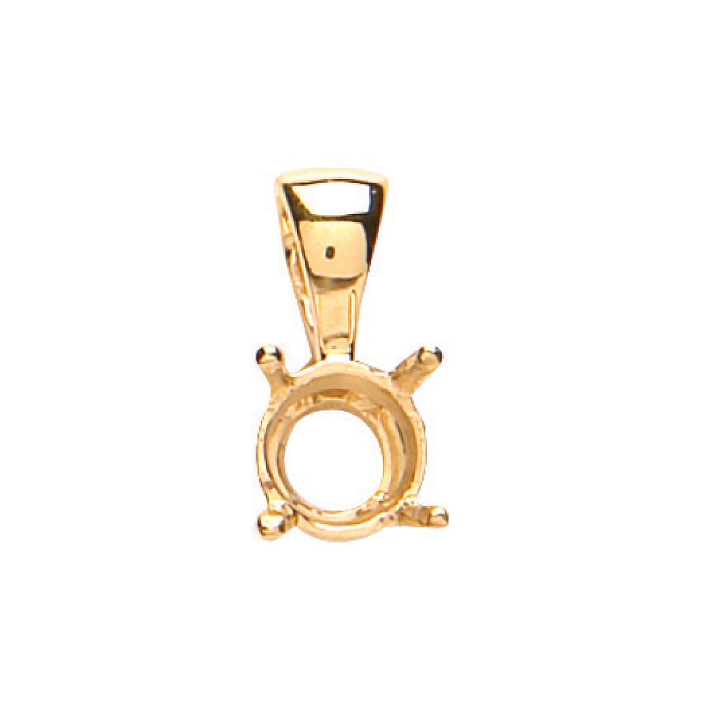 18ct Yellow Gold Pendant Mount 0.70-0.75ct - 18ct Gold