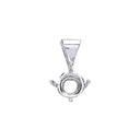18ct White Gold Pendant Mount 0.30-0.35ct