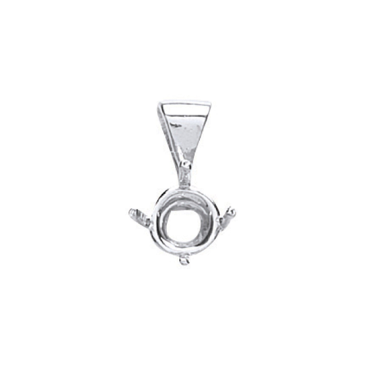 18ct White Gold Pendant Mount 0.30-0.35ct - 18ct Gold