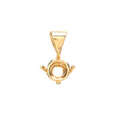 18ct Yellow Gold Pendant Mount 0.30-0.35ct