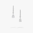 Pear Shape Diamond Solitaire Drop Earrings in White Gold | PTSW01ALL_PTSW01ALL