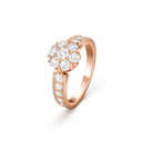Fleurette Ring in 18K Rose Gold with Diamond
