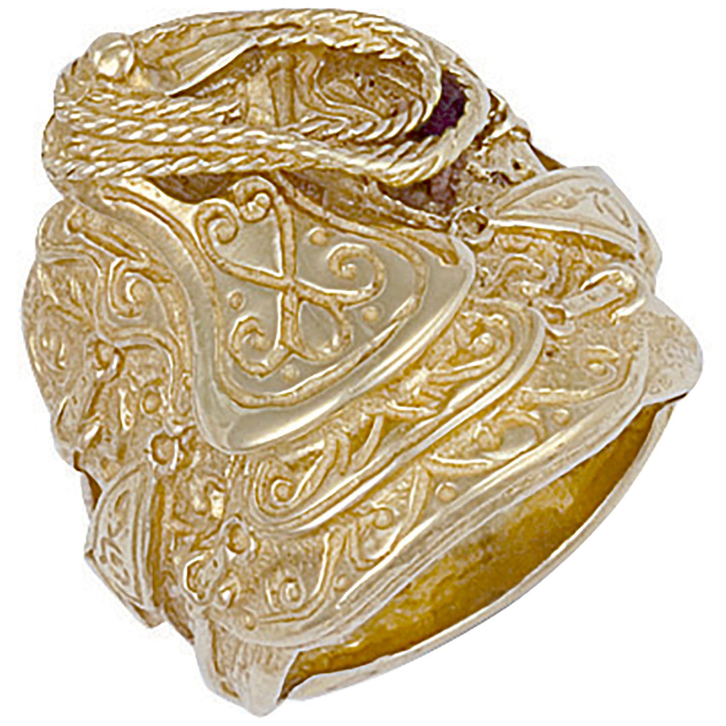 Yellow Gold Saddle Ring - 9ct Gold