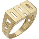 Yellow Gold ID Sides Dad Ring